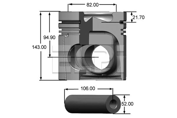 Piston LP181 2232 STD ELPI
